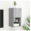 Image de Meuble TV avec Lumières LED, Armoire de Télévision Murale avec Rangement, Meuble Télé Suspendu Salon, Moderne, Sonoma 836997