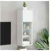 Image de Meuble TV avec Lumières LED, Armoire de Télévision Murale avec Rangement, Meuble Télé Suspendu Salon Salle de Séjour, 837001