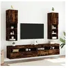 Image de Meubles TV avec Lumières LED 2 pcs, Armoires de Télévision Murales, Meubles Télé avec Rangement Salon Salle de 837024