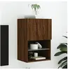 Image de Meuble TV avec lumières LED chêne marron 40,5x30x60 cm837041