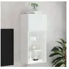 Image de Meuble TV avec lumières LED blanc 40,5x30x90 cm