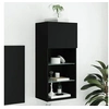 Image de Meuble TV avec Lumières LED, Armoire de Télévision Murale avec Rangement, Meuble Télé Suspendu Salon Salle de Séjour, 837045