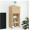 Image de Meuble TV avec lumières LED chêne sonoma 40,5x30x90 cm837047
