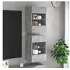Image de Meubles TV muraux et lumières LED 2pcs gris béton 40x30x60,5 cm 837085