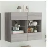 Image de Meuble TV mural avec lumières LED sonoma gris 78,5x30x60,5 cm837104