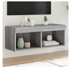 Image de Meuble TV avec lumières LED sonoma gris 80x30x30 cm 837151