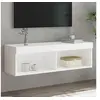 Image de Tv-meubel met LED-verlichting 100x30x30 cm wit837155