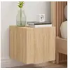 Image de Meubles TV Muraux Lumières LED 2 pcs, Armoires de Télévision Suspendues avec Rangement, Meubles Télé Flottants Salon, 837223