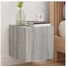 Image de Meuble TV mural avec lumières LED sonoma gris 30,5x35x30 cm