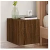 Image de Meuble TV mural avec lumières LED chêne marron 30,5x35x30 cm837230