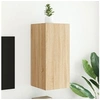 Image de Meuble TV Mural avec Lumières LED, Armoire de Télévision Suspendue, Meuble Télé Flottant, Moderne, Chêne Sonoma Bois 837236