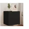 Image de Meuble TV Mural avec Lumières LED, Armoire de Télévision Suspendue avec Rangement, Meuble Télé Flottant Salon, 837248