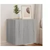 Image de Meuble TV mural avec lumières LED sonoma gris 40,5x35x40 cm837256