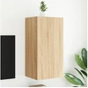 Image de Meuble TV Mural avec Lumières LED, Armoire de Télévision Suspendue, Meuble Télé Flottant, Moderne, Chêne Sonoma Bois 837262
