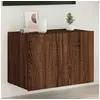 Image de Meuble TV mural avec lumières LED chêne marron 60x35x41 cm837314