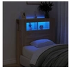Image de Tête de lit à LED chêne sonoma 100x18,5x103,5cm bois ingénierie