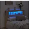 Image de Tête de lit à LED chêne sonoma 140x18,5x103,5cm bois ingénierie