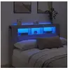 Image de Tête de lit à LED sonoma gris 160x18,5x103,5 cm bois ingénierie