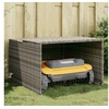 Image de Garage pour robot tondeuse gris 86x90x52 57 cm résine tressée