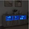 Image de Buffet avec lumières LED sonoma gris 162x37x67 cm