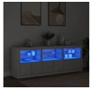 Image de Buffet avec lumières LED blanc 181,5x37x67 cm3209002