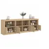Image de Buffet avec lumières LED chêne sonoma 202x37x67 cm3209011