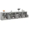 Image de Buffet avec lumières LED gris béton 283x37x67 cm3209019