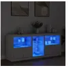 Image de Buffet avec lumières LED blanc 162x37x67 cm3209030