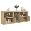 Image de Buffet avec lumières LED chêne sonoma 162x37x67 cm3209032