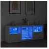 Image de Buffet avec lumières LED blanc 181,5x37x67 cm3209037