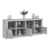 Image de Buffet avec lumières LED gris béton 164x37x67 cm3209054