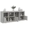 Image de Dressoir met LED-verlichting 164x37x67 cm grijs sonoma eiken3209056