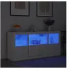 Image de Buffet avec lumières LED blanc 142,5x37x67 cm