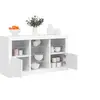 Image de Buffet avec lumières LED blanc 123x37x67 cm