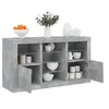 Image de Buffet avec lumières LED gris béton 123x37x67 cm3209082