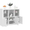 Image de Buffets avec lumières LED 3 pcs blanc bois d'ingénierie3209100