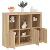 Image de Buffets avec lumières LED 3 pcs chêne sonoma bois d'ingénierie3209102