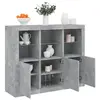 Image de Buffets avec lumières LED 3 pcs gris béton bois d'ingénierie3209103