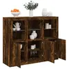 Image de Buffets avec lumières LED 3 pcs chêne fumé bois d'ingénierie3209104