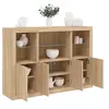 Image de Buffets avec lumières LED 3 pcs chêne sonoma bois d'ingénierie3209109