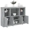 Image de Buffets avec lumières LED 3 pcs gris béton bois d'ingénierie3209110