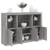 Image de Buffets avec lumières LED 3 pcs sonoma gris bois d'ingénierie3209112