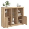 Image de Buffets avec lumières LED 3 pcs chêne sonoma bois d ingénierie