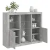 Image de Buffets avec lumières LED 3 pcs gris béton bois d'ingénierie3209124