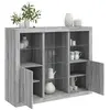 Image de Buffets avec lumières LED 3 pcs sonoma gris bois d ingénierie