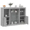 Image de Buffets avec lumières LED 3 pcs gris béton bois d'ingénierie, meuble buffet, meuble de rangement de cuisine, meuble 3209131