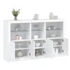 Image de Buffet avec Lumières LED, Armoire avec Porte, Meuble de Rangement, Organisateur de Salon Entrée Salle de Séjour, 3209142