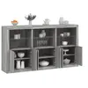 Image de Buffet avec Lumières LED, Armoire avec Porte, Meuble de Rangement, Organisateur de Salon Entrée Salle de Séjour, 3209154