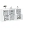 Image de Buffet avec Lumières LED, Armoire avec Porte, Meuble de Rangement, Organisateur de Salon Entrée Salle de Séjour, 3209177