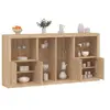 Image de Buffet avec Lumières LED, Armoire avec Porte, Meuble de Rangement, Organisateur de Salon Entrée Salle de Séjour, 3209186